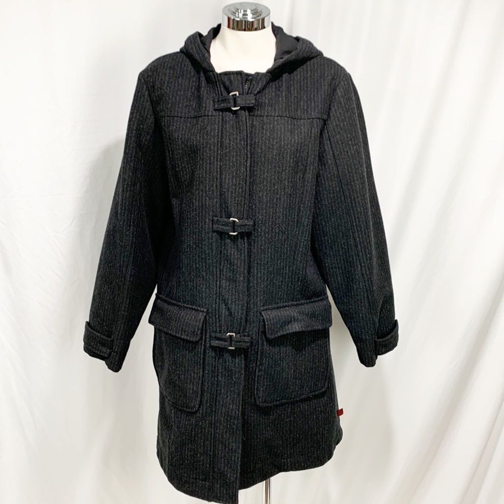 Woolrich Charcoal Gray Duffle Coat Medium